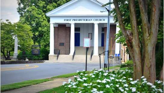 Sunday mornings at First Presbyterian Church Fayetteville, Tennessee.